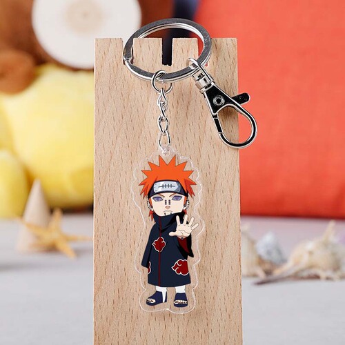 Anime Naruto Uchiha Clan Pein Acrylic Transparent Charms Naruto Sasuke Keychain