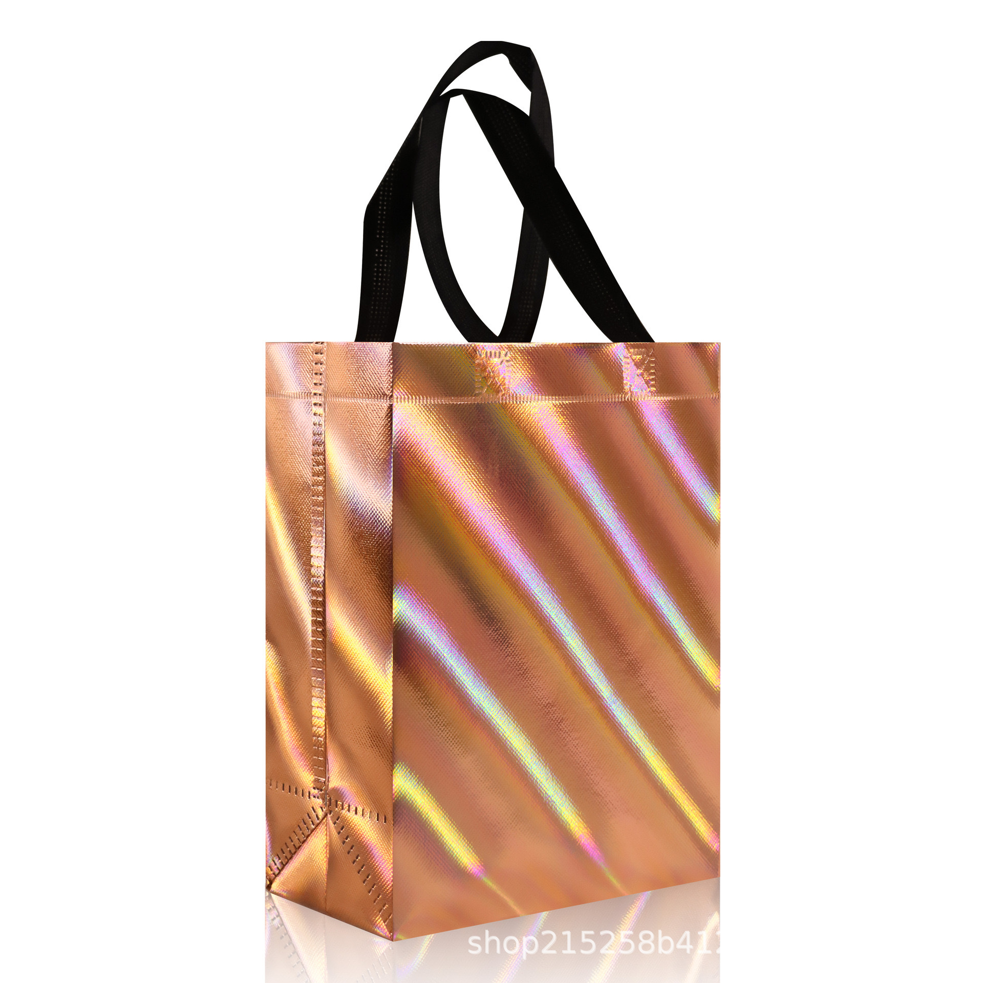 로즈 골드 레이저 트윌, 작은 세로 스타일 - 폭 20, 높이 25, 측면 10