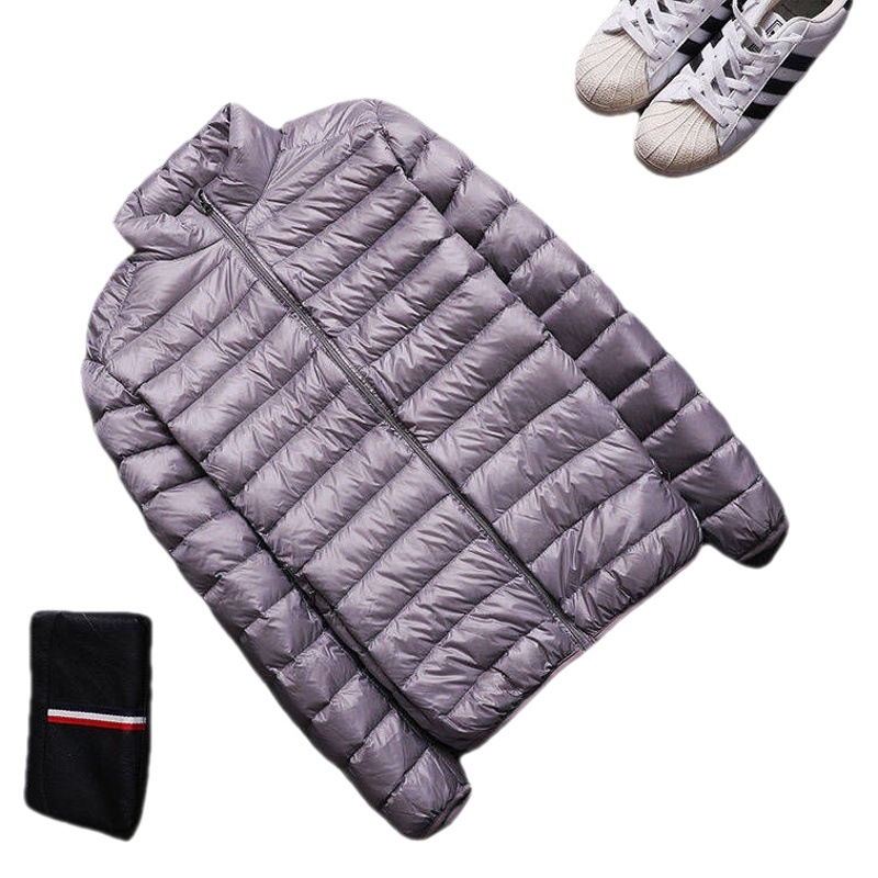 Chaqueta de algodón ligera para hombre — con capucha, corta, moderna, invierno 2025, estilo comercio exterior