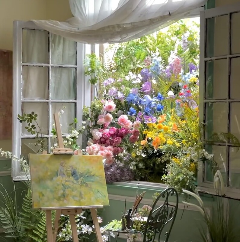 Monet Series Flower Materials, Artificial Flowers, Silk Flowers, Simulated Bouquets, Living Room Decoration, High-end Floral Decorations Monet Series Flower Materials, Artificial Flowers, Silk Flowers, Simulated Bouquets, Living Room Decoration, High-end Floral Decorations