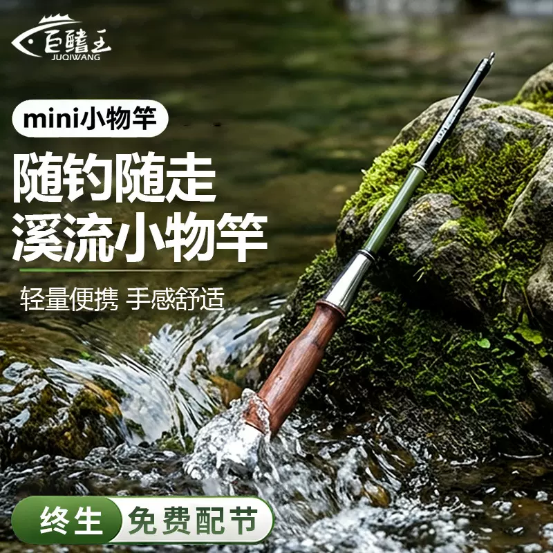 新款小物钓鱼竿套装溪流竿亲子钓鳑鲏马口儿童钢笔鱼竿短节小手竿