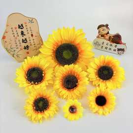 仿真向日葵花头批发 摄影道具学士帽书包服装装饰家居装饰