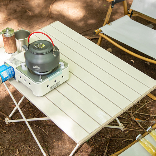 Outdoor ultra-light aluminum alloy folding table portable camping picnic barbecue table beach leisure aluminum table small