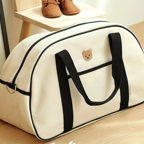 Korean Instagram Mommy Bag with Large Capacity, Teddy Bear Style Handbag, 2024 New Model, Lightweight Storage Mother Baby Bag