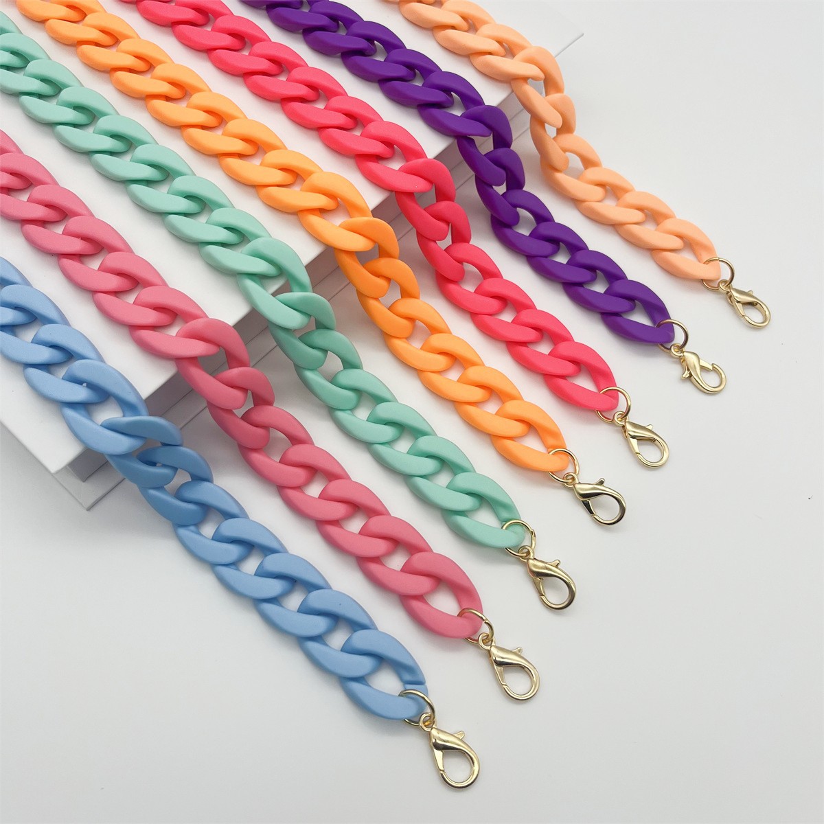 Bag Strap Bag Accessories Type 1 Piece Acrylic Colorful Solid Color Bag Strap
