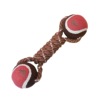 Tennis knot Christmas dog toy training interactive bite cotton rope double ball dual ball knot grinding dog toys spot