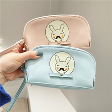 特价 韩版卡通兔子印花拉链薄款6寸内手机包女款大容量便携零钱包
