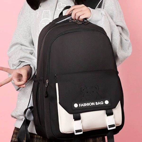 School bag, shoulder bag, capacious high quality backpack, simple and elegant design