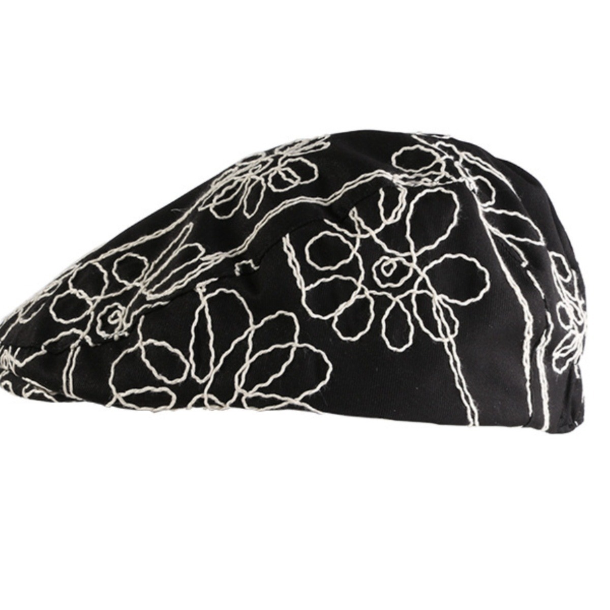 Diseño de nicho retro flor bordada gorra de avance ins blogger con 24 nuevas gorras de moda de mujer