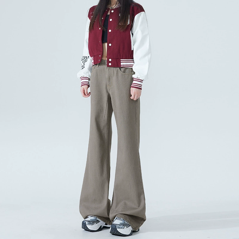 Autumn retro jeans for men and women, trousers, American style, loose fit