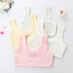 Developmental girls underwear vest junior high school students 12-14-16 years old girls and boys pure cotton bra