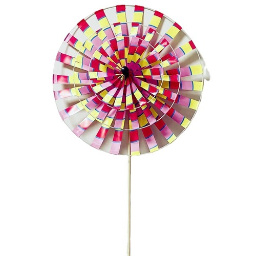 Traditional Retro Old Beijing Windmill Children's Cartoon Colorful Bright Toy Windmill Plastic Park Decoration Wholesale