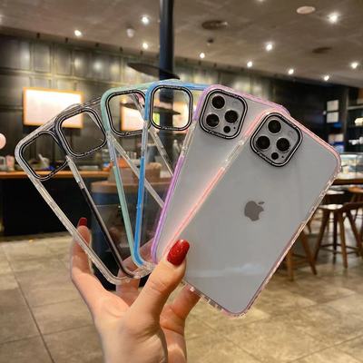 xr护眼外贸双色边框手机壳打印素材亚克力8p适用iphone12苹果13