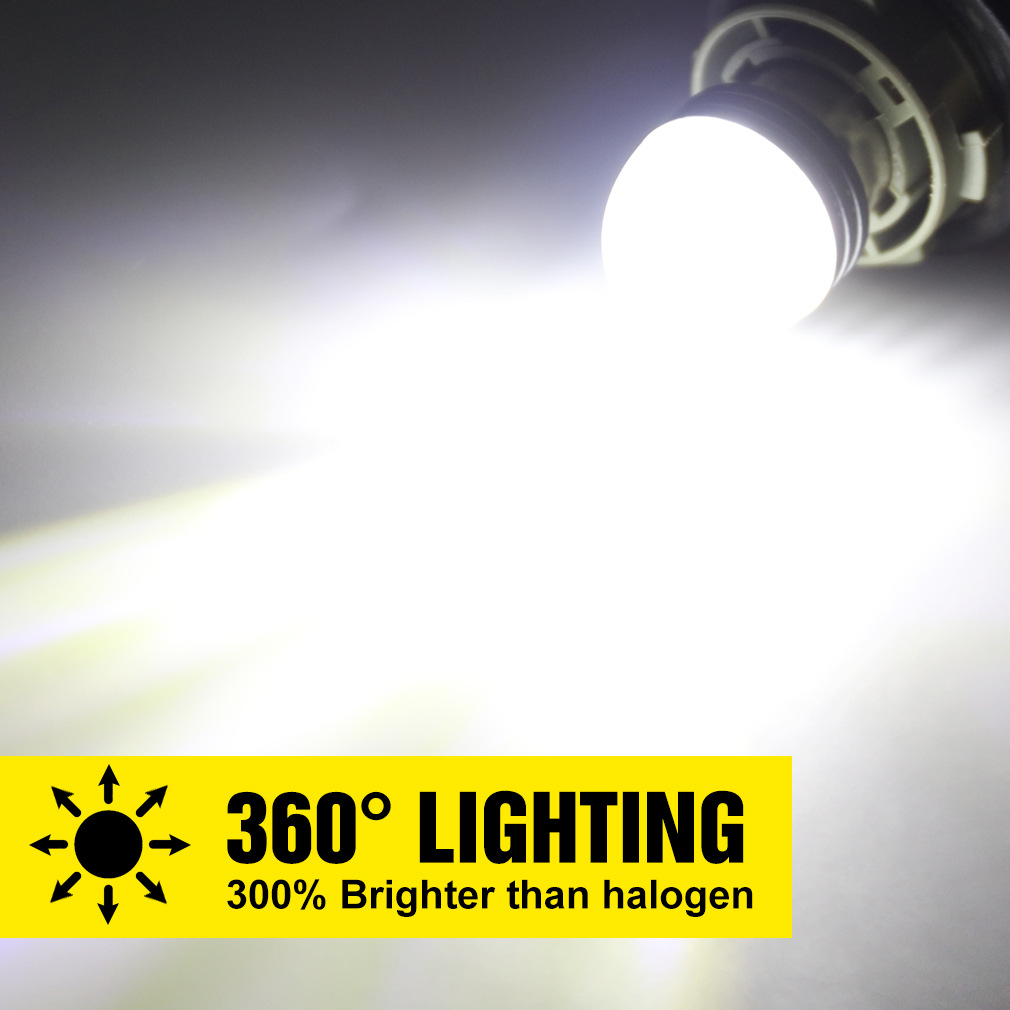 2pcs-3D-LEN-P21W-1156-BA15S-LE