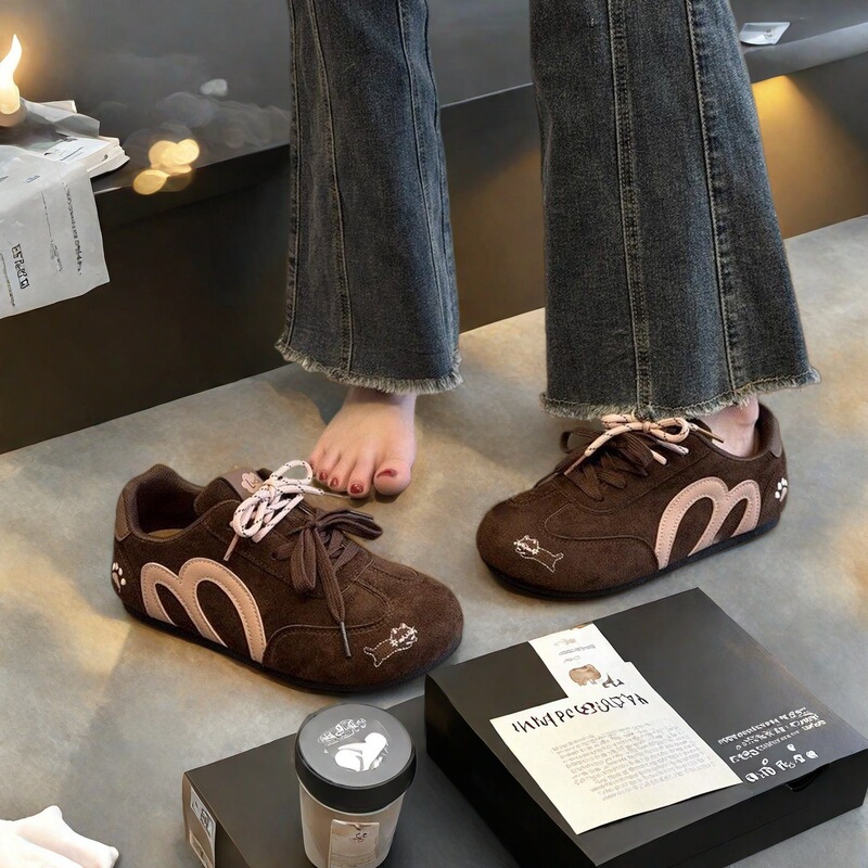 2026 New Style German Training Shoes with Soft Soles That Are Comfortable, Trendy and Cute, New Embroidered Versatile Fashion Retro Sneakers 2026 New Style German Training Shoes with Soft Soles That Are Comfortable, Trendy and Cute, New Embroidered Versatile Fashion Retro Sneakers