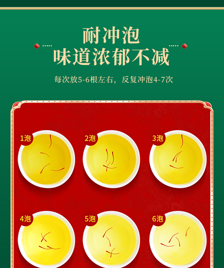 Saffron Threads Zang Hong Hua 1g Long Filaments Dried Crocus Stigmas for Tea and Culinary Use quality and texture