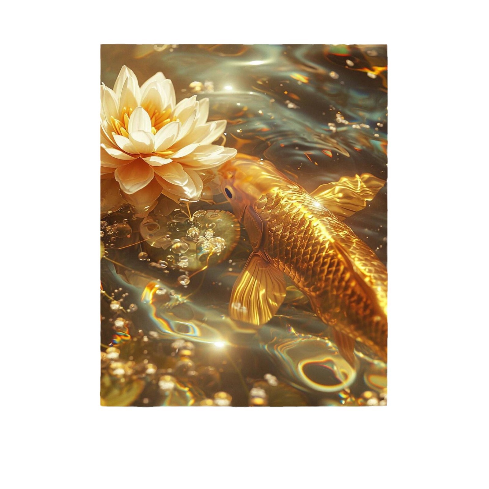 Carpa dorada significa hermosa pintura al óleo digital DIY pintada a mano regalo de cumpleaños decoración de pintura al óleo de relleno