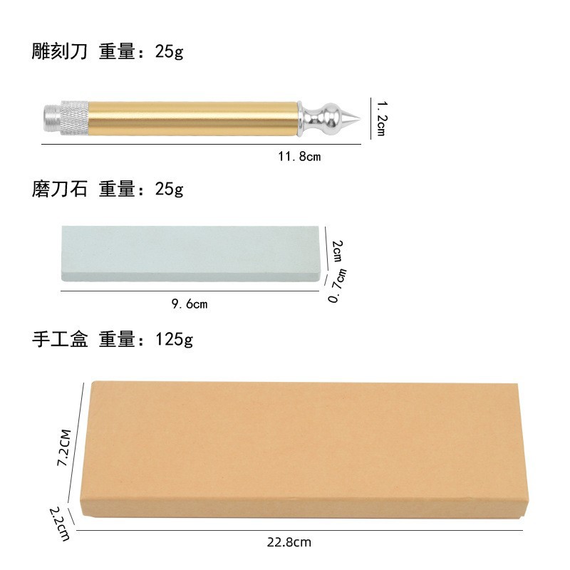 Fábrica al por mayor nuevo acero inoxidable tailandés cuchillo de talla de fruta cuchillo reemplazable cabeza plato de fruta cuchillo de talla