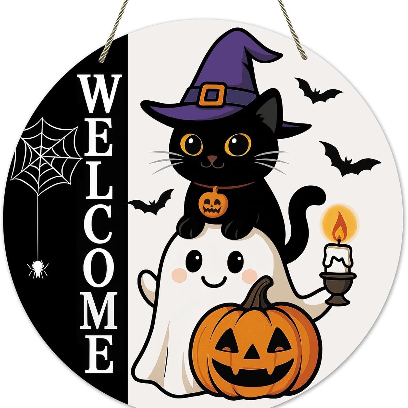 Colgante transfronterizo madera nueva atmósfera de fiesta de Halloween decoración del hogar patio decoración del vestíbulo lista de fabricantes de lote