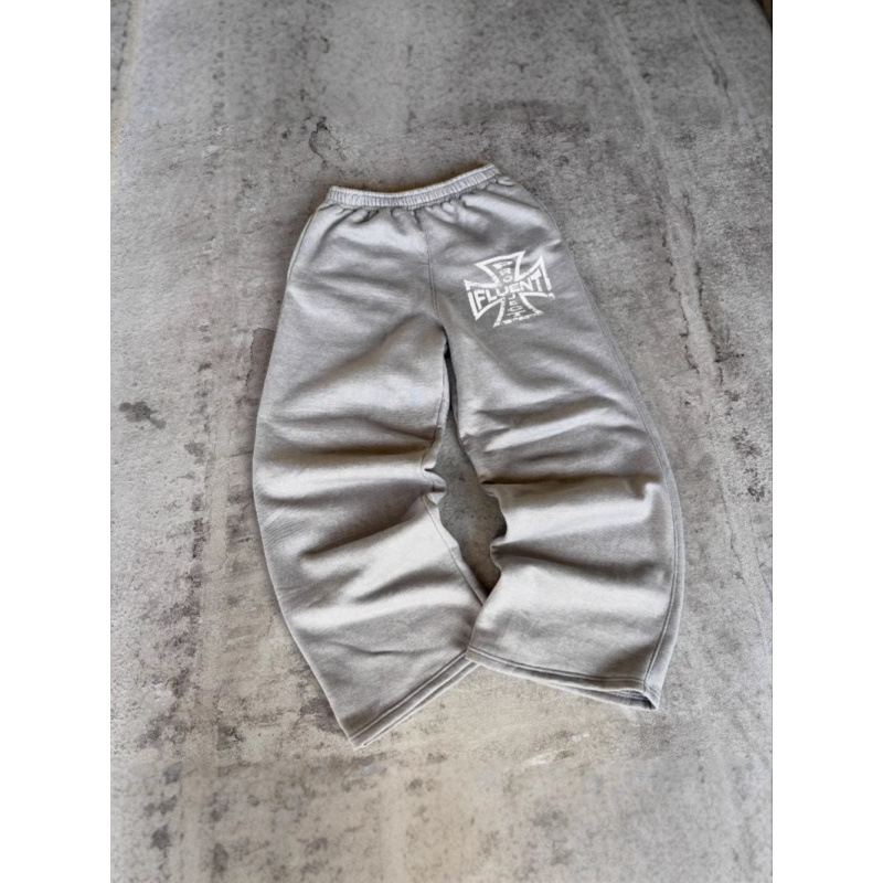 Herenkleding Fluent bedrukte joggingbroek High Street Fashion Y2K-stijl elastische taille losse casual broek voor mannen en vrouwen_voghion.com