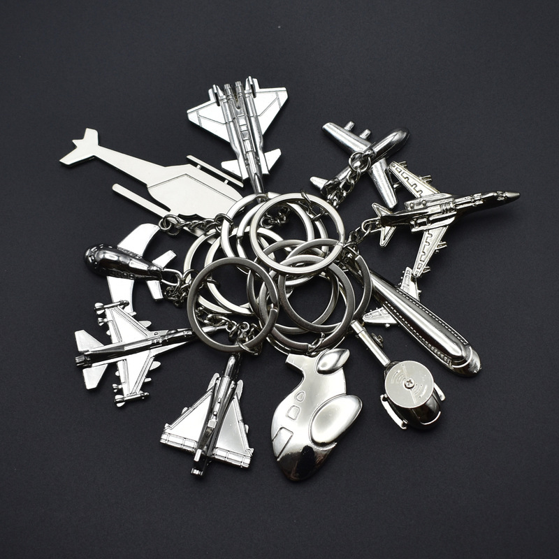 Small Aircraft Keychain Zinc Alloy Simulation Aircraft Model Key Activity Gifts Aviation Industry Advertising Gifts