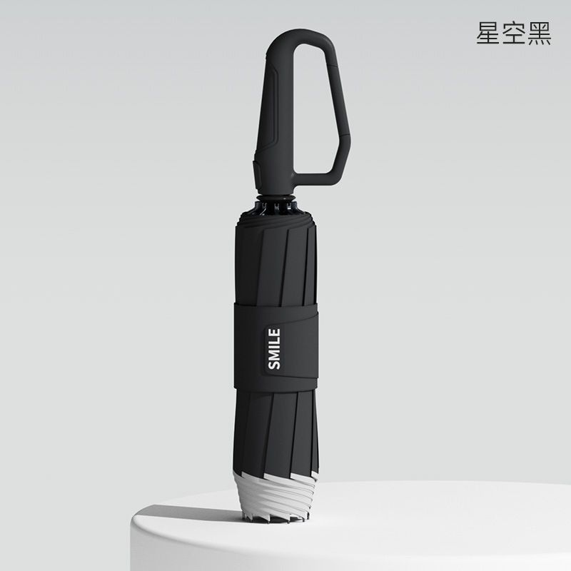 ZUODU左都全自动环扣雨伞反向大号加固加厚抗风男士商务折叠雨伞|undefined
