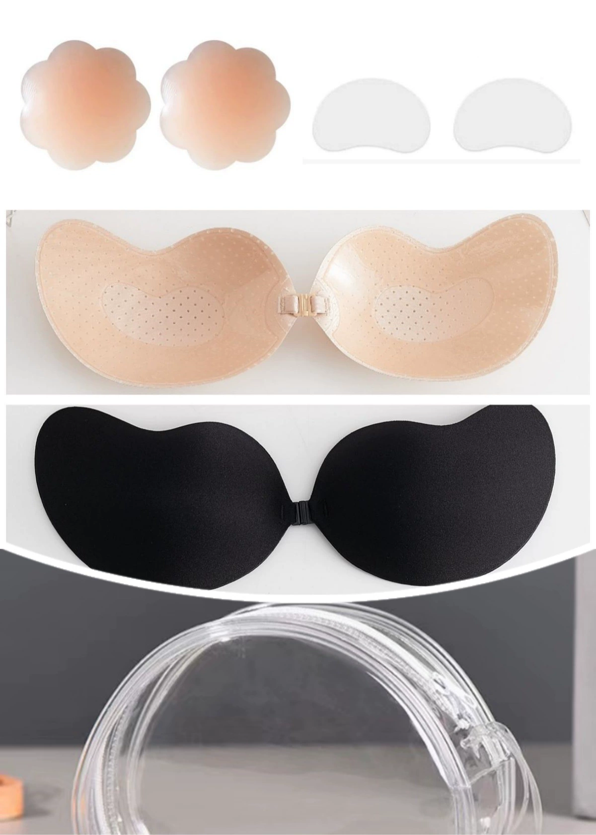 Breathable thin invisible silicone nipple stickers, upgraded version
