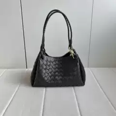 Shuqi's woven parachute bag with large capacity and open drawstring for moms and moms, commuting tote bag for carrying and carrying