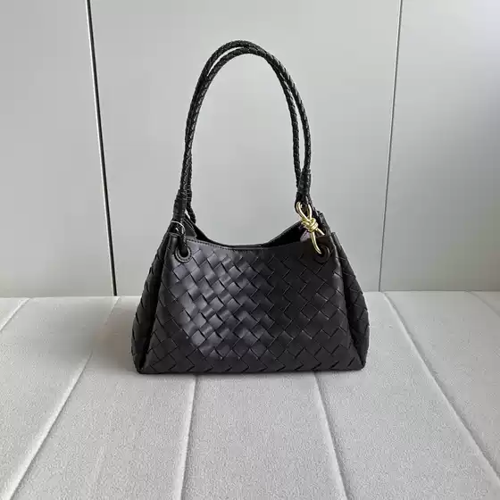 Shuqi's woven parachute bag with large capacity and open drawstring for moms and moms, commuting tote bag for carrying and carrying