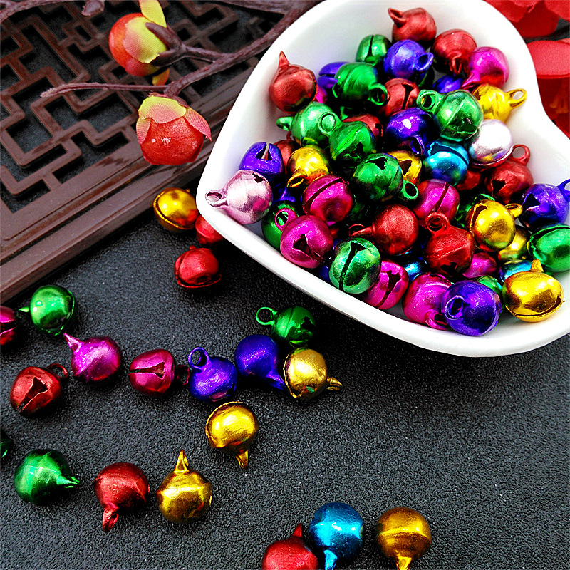 Colorful Aluminum Bell Wholesale DIY Jewelry Accessories Bell Bracelet Anklet Pendant Pendant Dance Small Bell Pendant