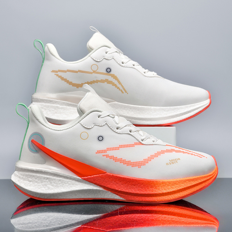 2025 nuevo verdadero explosión de suela suave amortiguador zapatos de carreras de velocidad, hombres y mujeres adolescentes respirables desgaste antideslizante zapatillas de deporte