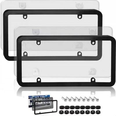Cross-border modification of U.S. gauge License plate holder/license plate holder