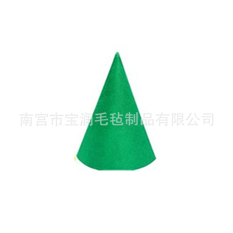 卸売クリスマスドワーフ帽子フェルト円錐形アヒル帽子エルフ帽子ハロウィンパーティー用品カラフルなヘッドギア|undefined