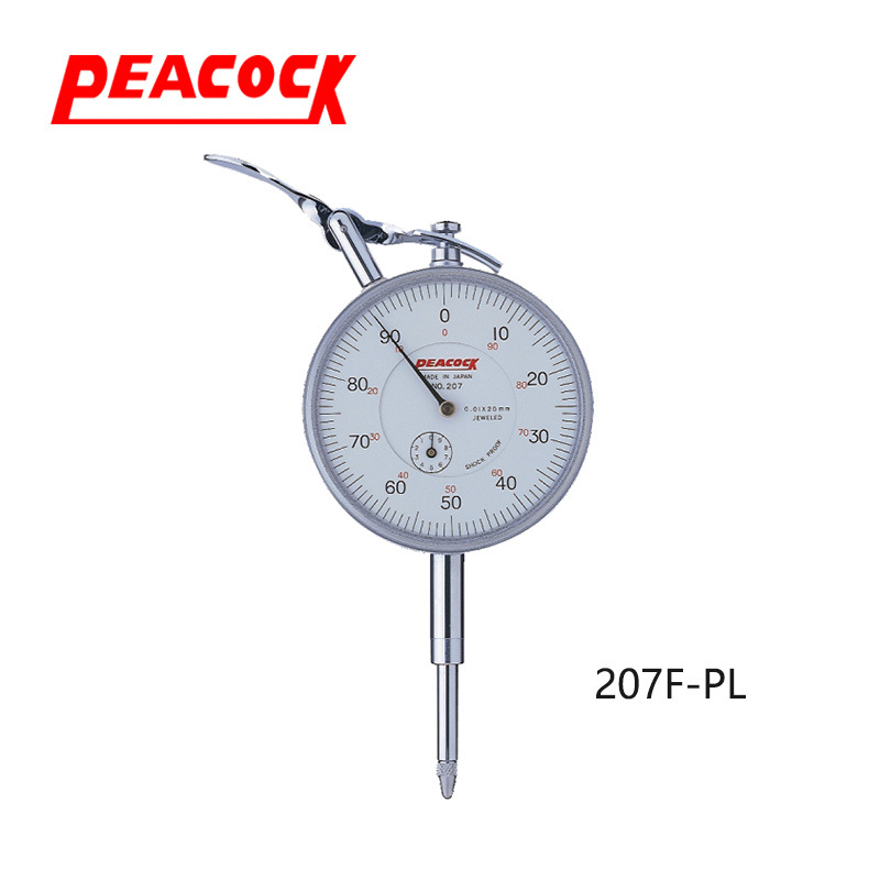 孔雀PEACOCK大量程针盘式指示表207F-PL