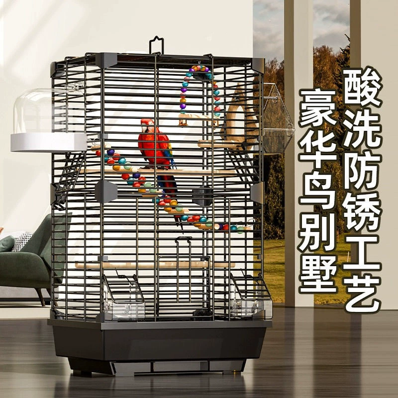 Спотовая оптовая продажа parrot bird cage декоративная клетка маленькая и средняя роскошная клетка декоративная клетка вилла попугай клетка