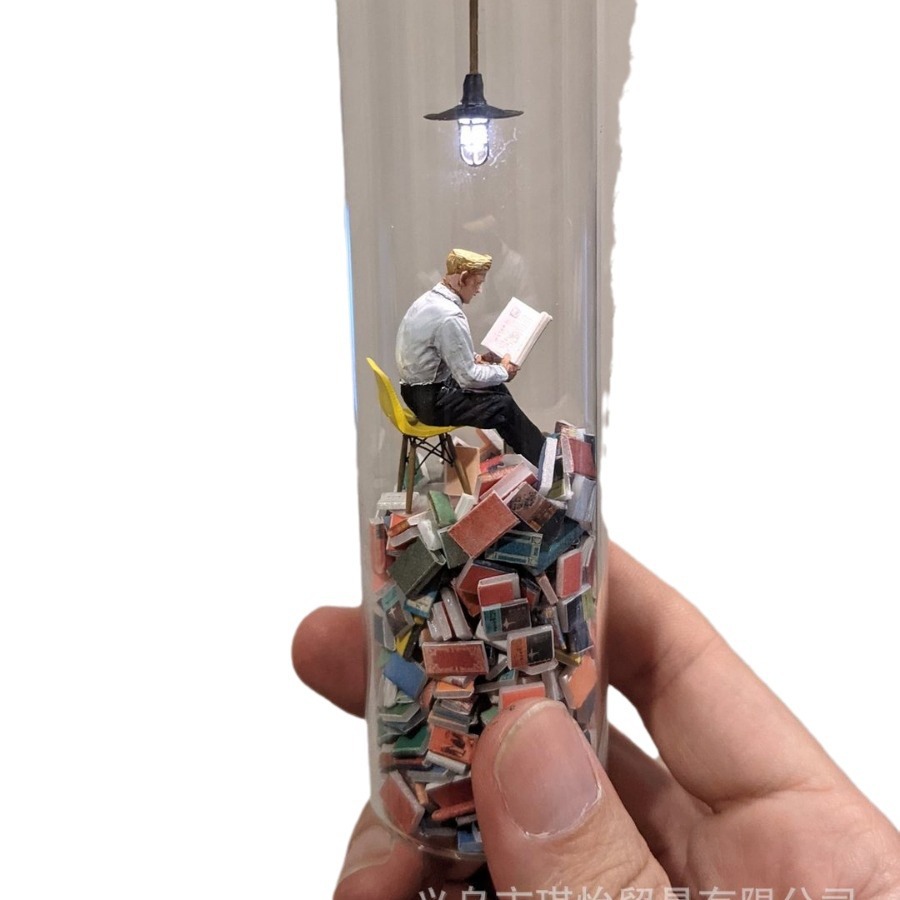 Transfronteriza estación independiente tubo de ensayo de dibujo en perspectiva regalo creativo tubo de ensayo perspectiva