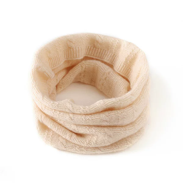 Cross-border high-end knitted cashmere scarf, unisex, warm and thick, made of pure cashmere, for autumn and winter, providing warmth and neck protection