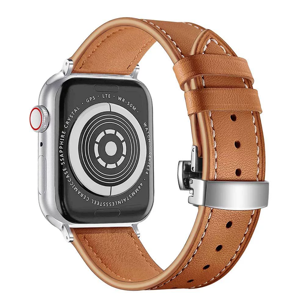 Apple, ремешок для часов из натуральной кожи