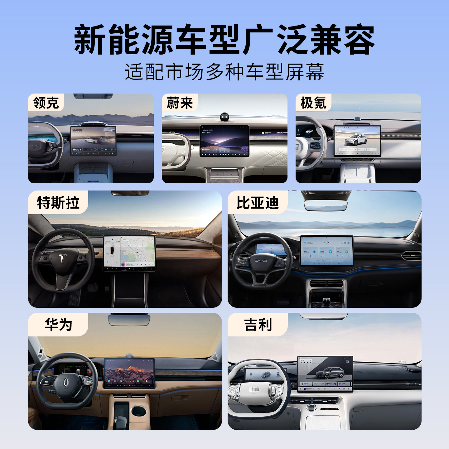New energy vehicle magnetic 25W wireless charging phone holder suitable for Tesla phone holder card screen