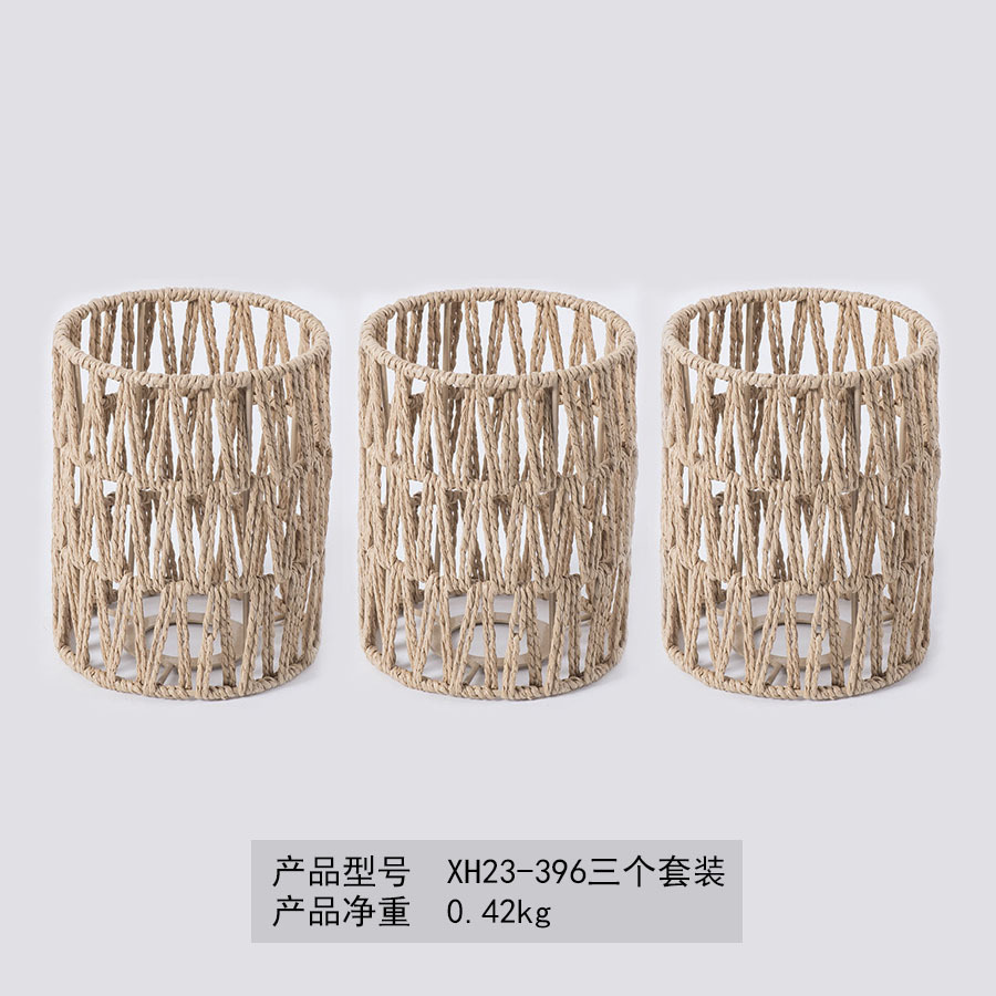 Lámpara de lámpara de cuerda de papel tejida a mano nueva casa china restaurante Hotpot tienda café decoración de lámparas creativas