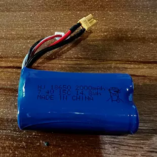 Аккумулятор 7.4V 2000mAh для катера UDI923 18650