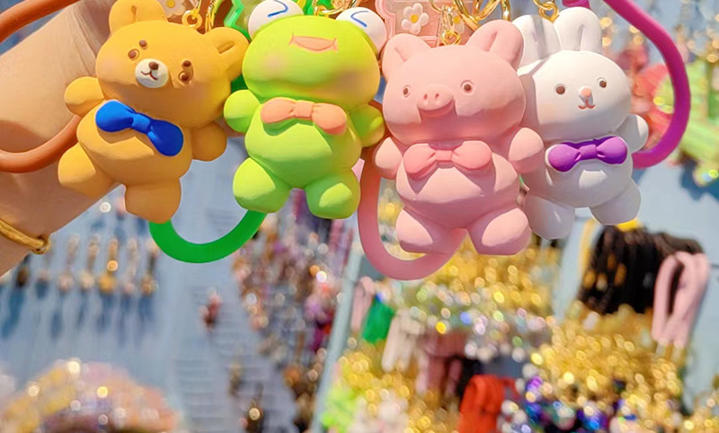 35g Weight Bag Pendant, Keychain Classification 1 Piece Quantity Casual, Street Occasion Resin Material Animal Pattern Unisex Gender Cartoon Style, Cute Style 1 Piece Cartoon Style Cute Animal Resin Unisex Bag Pendant Keychain 10