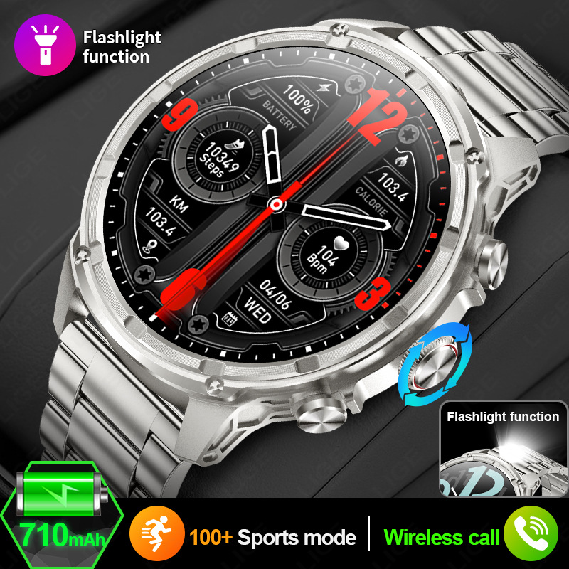 Nuevo reloj inteligente V99 frecuencia cardíaca Bluetooth información de llamada lanterna empujada pulsera de reloj deportivo al aire libre