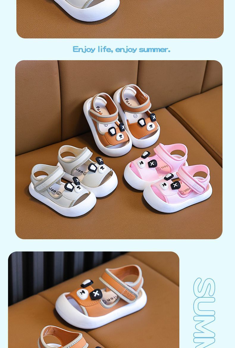 Lightweight Summer Sandals For Toddlers With Closed Toe Design_voghion.com