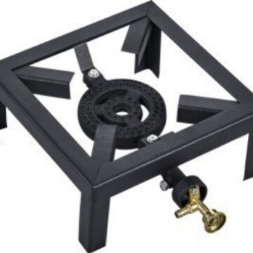 Cast Iron Gas Fierce Stove with Bracket Cast Iron Stove High Power Propane Gas Stove Outdoor Courtyard Gas Baking Stove