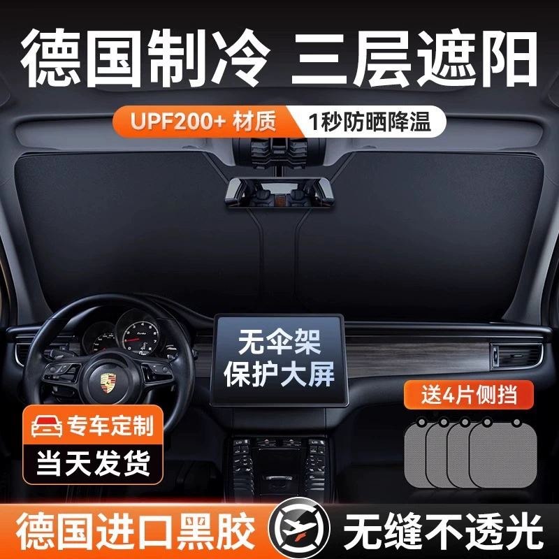 Sun protection cream, curtain, parking rack for car, foldable windmill toy