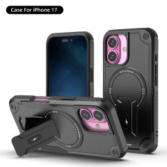 Source Factory ドイツ サッカー チャンピオンシップ携帯電話ケース Apple iphone17Pro Max に適した磁気隠しスタンド落下防止