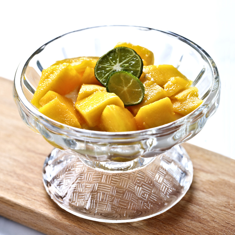 멕시코 수입 유리 그릇 아이스크림 그릇 아이스크림 컵 푸딩 딥 소스 디저트 그릇