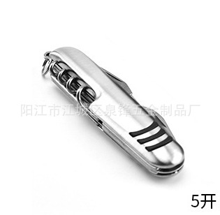 Fábrica directa de acero inoxidable multi-función cuchillo multi-función suizo ejército cuchillo herramienta de camping al aire libre