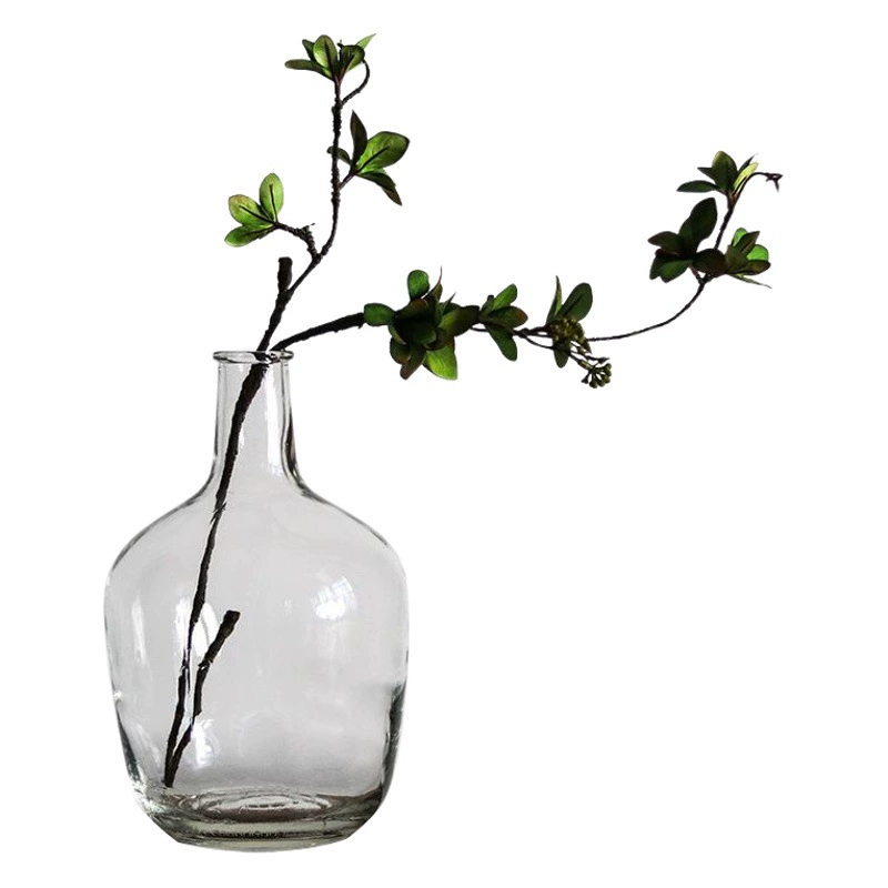 [Ежемесячные продажи 3000] Скандинавский маленький рот большой живот бутылка Белл пьяный Дерево большой маленький размер пол прозрачная стеклянная ваза